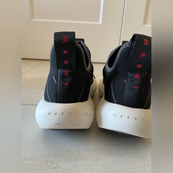 MARNI Men’s lace up Sneakers black Banana Euro sz 39 (US 7) - Picture 2 of 7